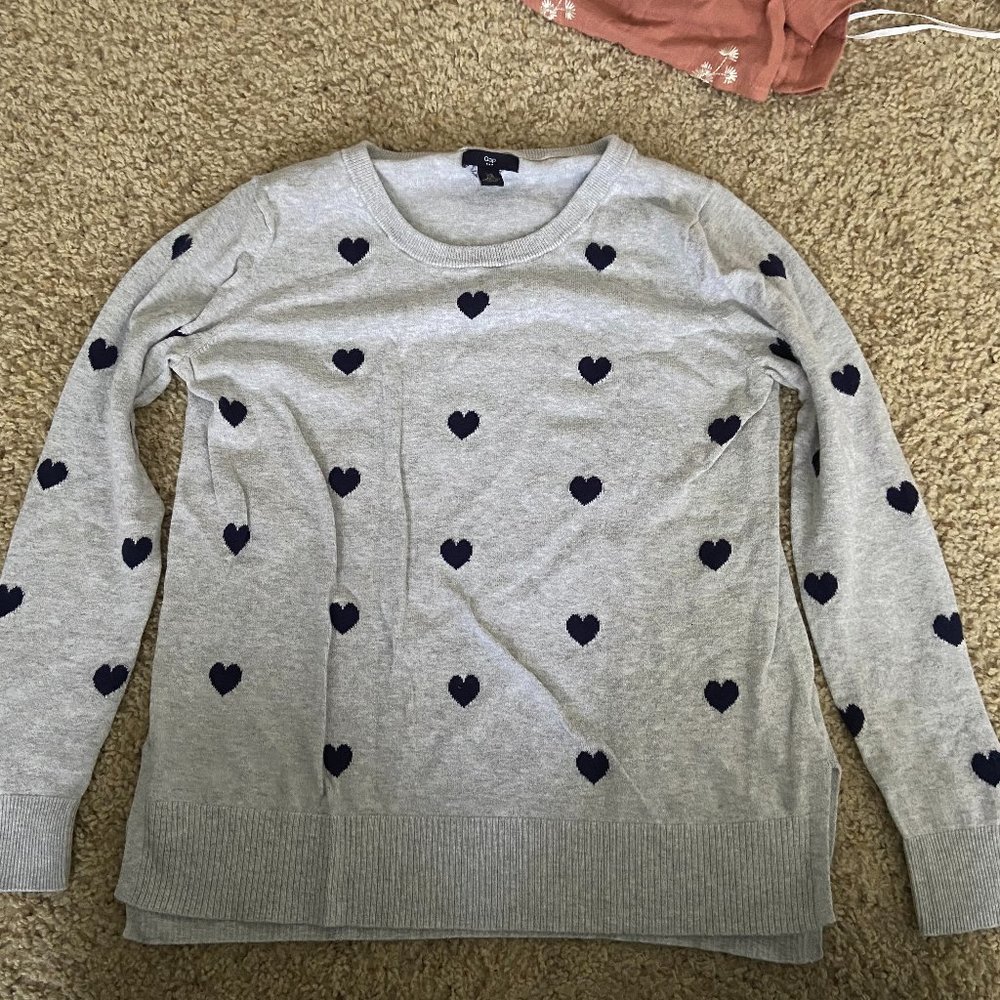 Heart Patterned Sweater